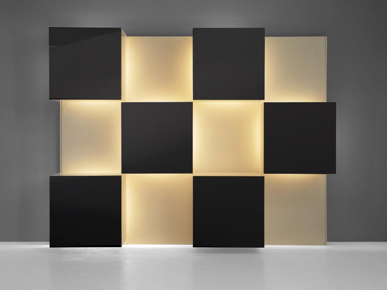 Roberto Monsani for Acerbis Illuminated Wall Unit