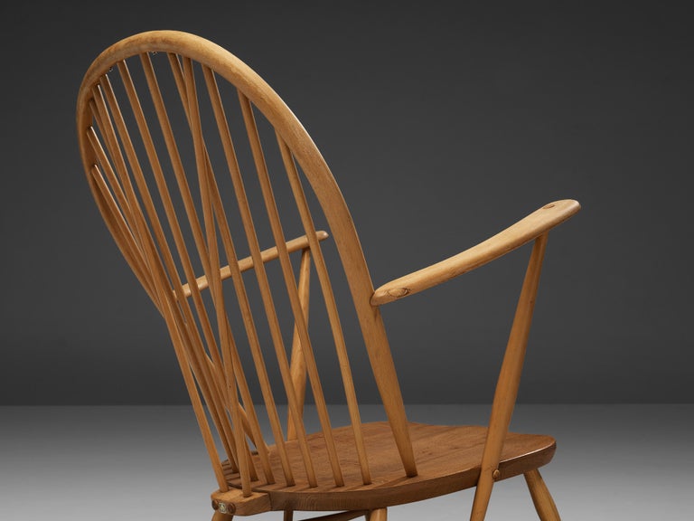 Lucian Ercolani for Ercol Rocking Chair in Beech and Oak