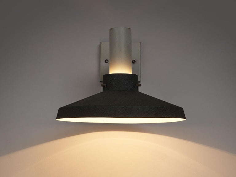 Dutch Wall Light with Textured Metal Shade