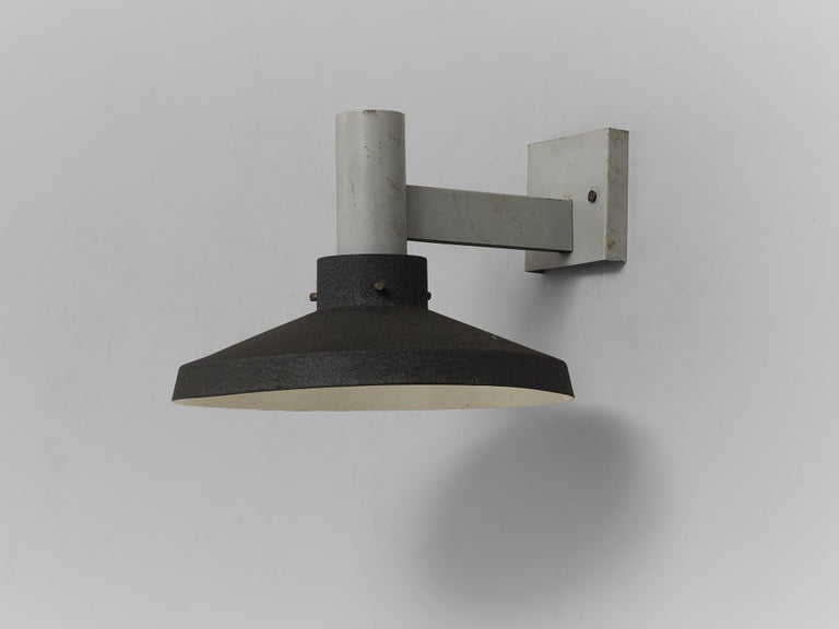 Dutch Wall Light with Textured Metal Shade