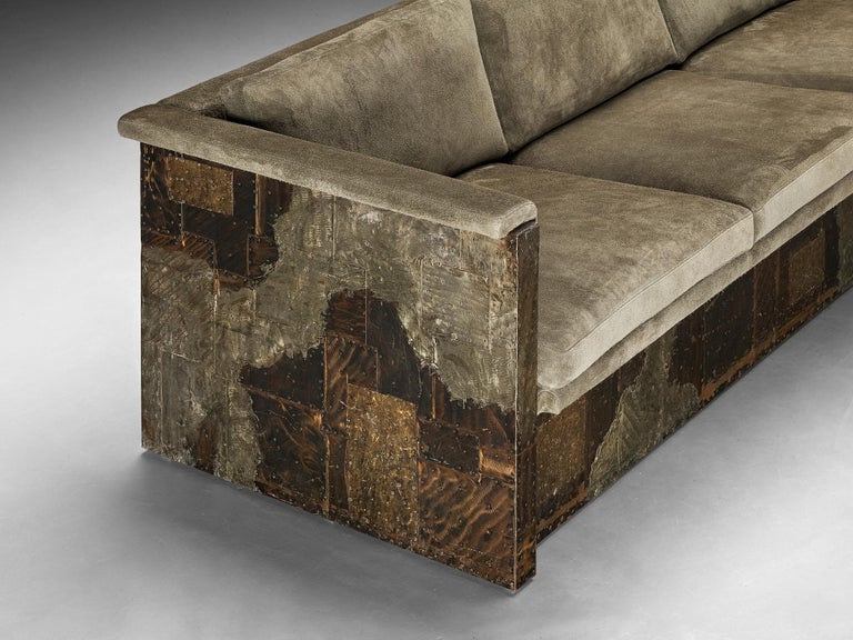 Paul Evans for Paul Evans Studio Custom-Made ‘Patchwork’ Sofa