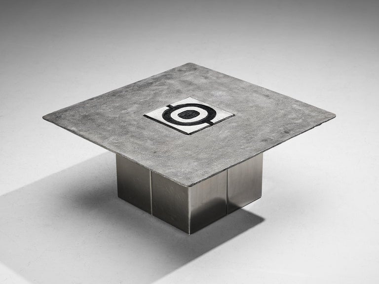 Willy Ceysens Coffee Table in Cast Aluminium