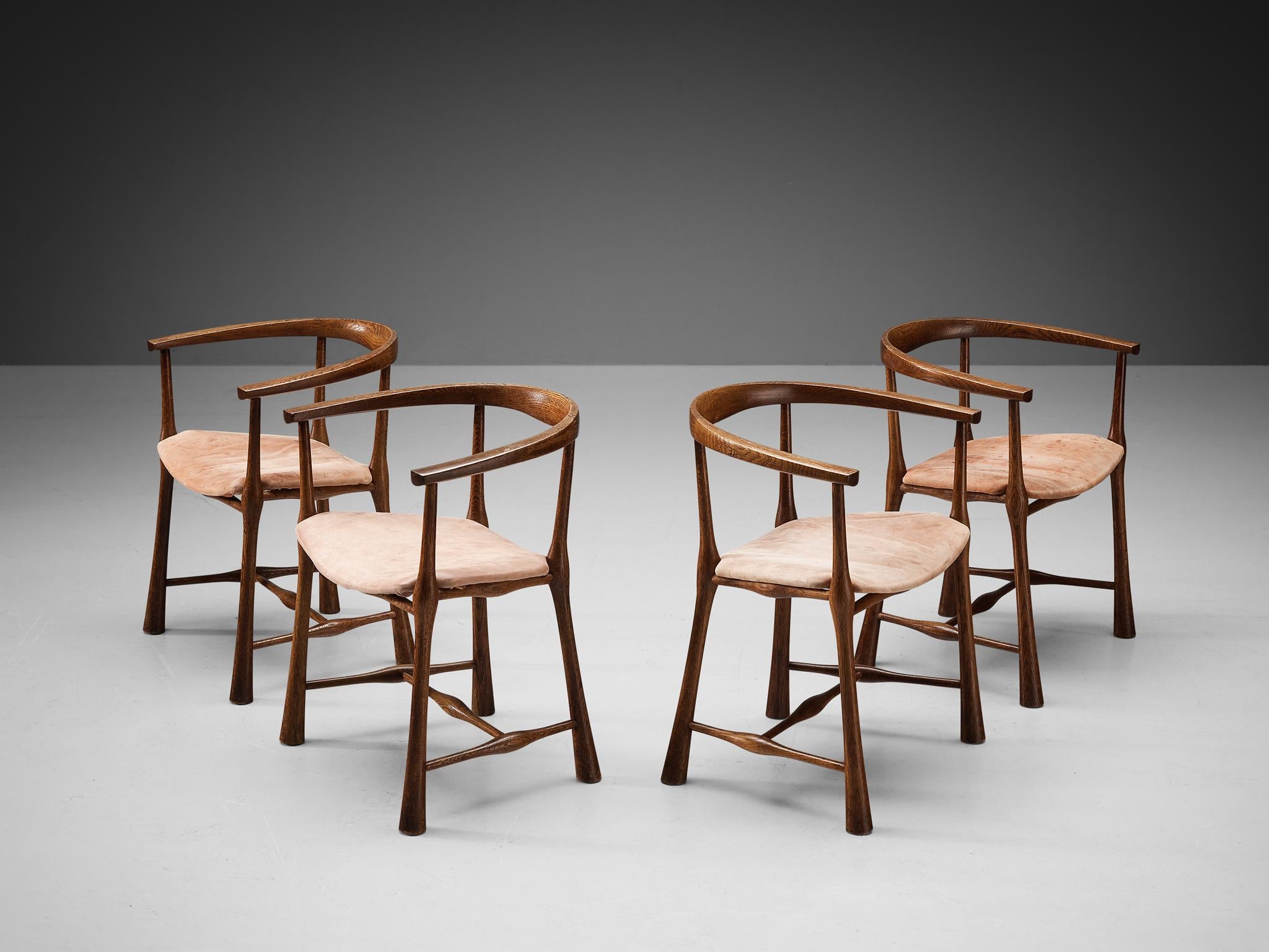 Rare Jens Harald Quistgaard for Nissen Langå Set of Four Dining Chairs