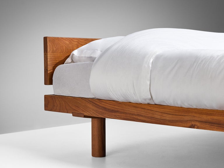 Early Pierre Chapo 'Godot' Queen Bed in Elm