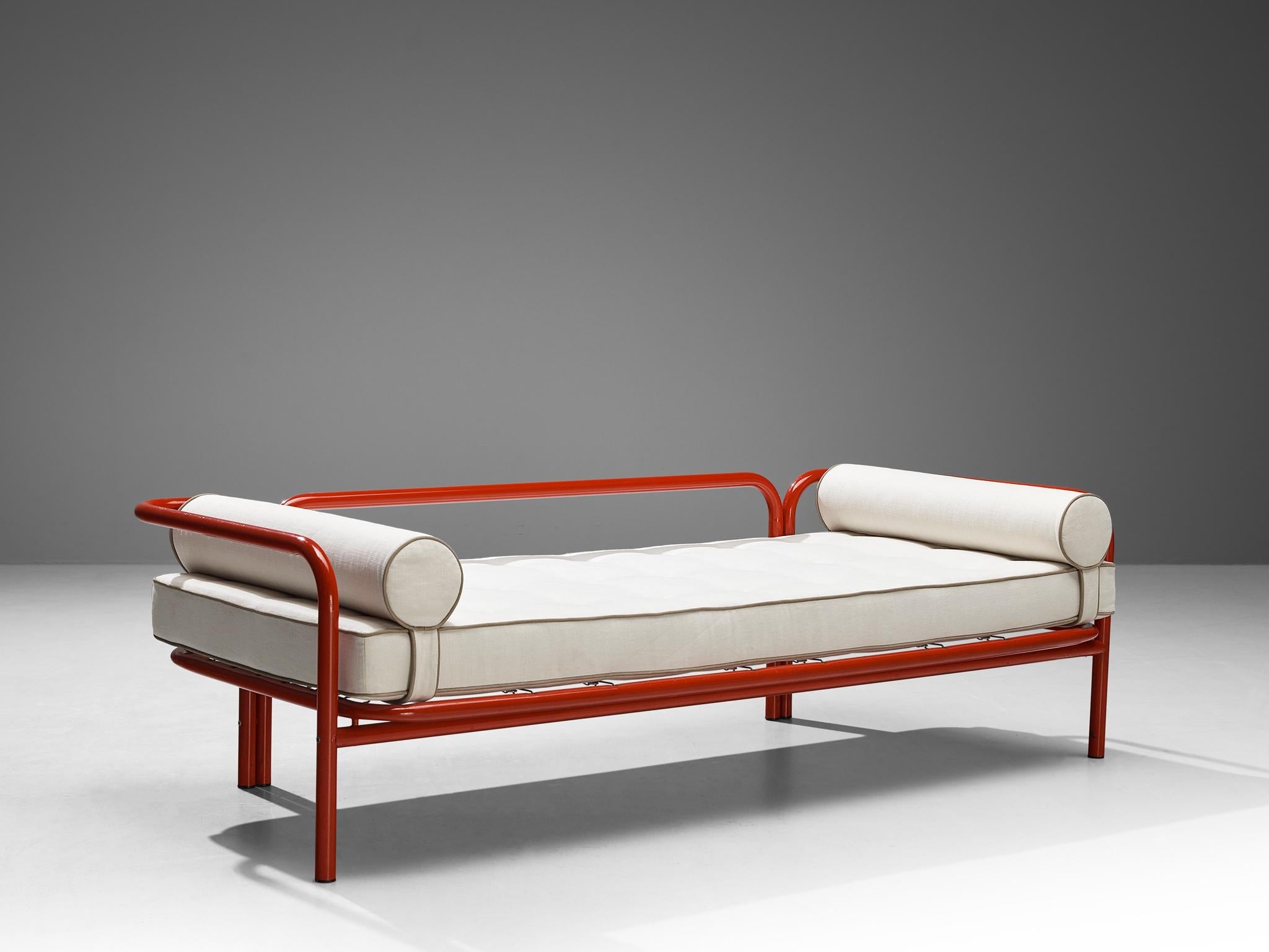 Gae Aulenti for Poltronova 'Locus Solus' Daybed in Red Steel