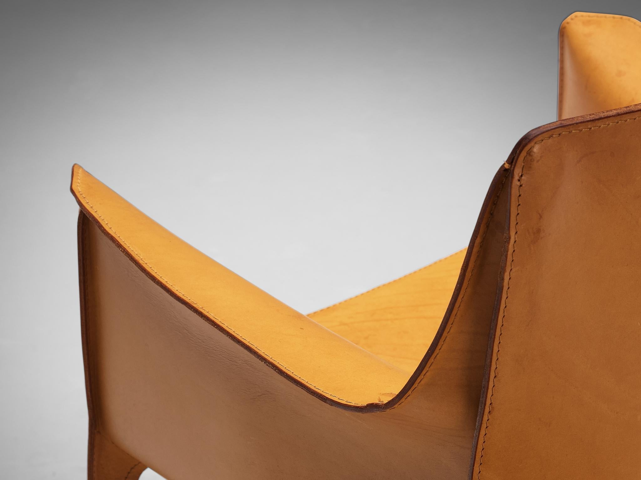 Mario Bellini for Cassina 'CAB 413' Dining Chair in Leather