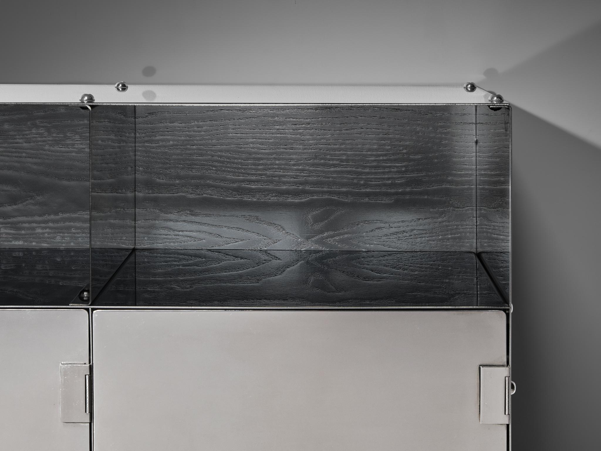 Vittorio Introini for Saporiti Mirrored Wall-Mounted Sideboard