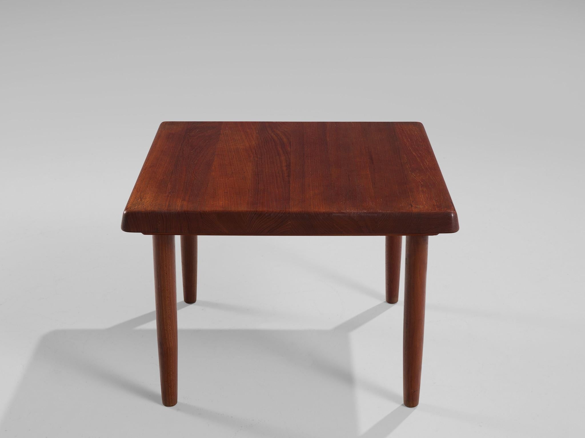 Danish Square Coffee Table in Solid Teak
