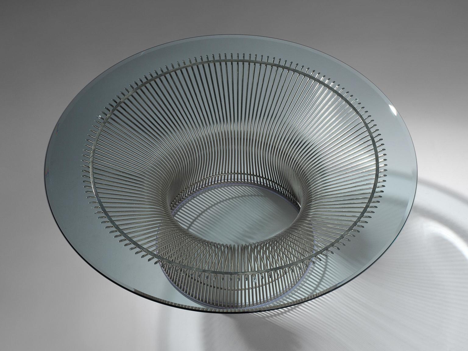 Warren Platner for Knoll Coffee Table in Steel and Glass