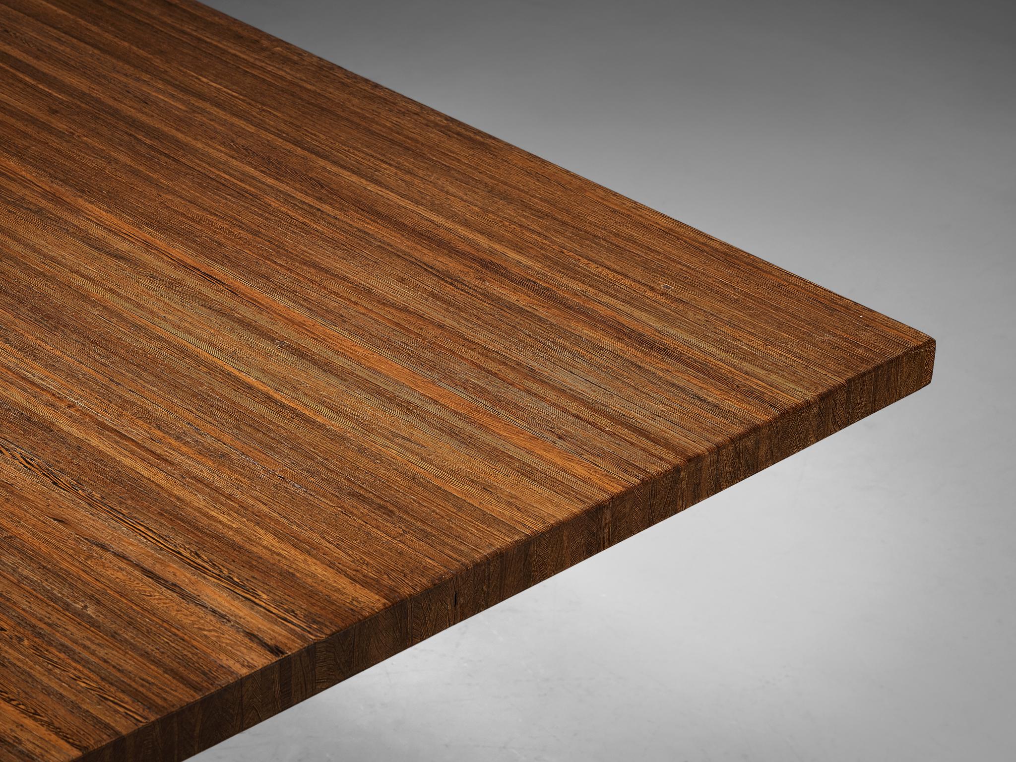 Jules Wabbes 'Tonneau' Dining Table in Solid Wenge