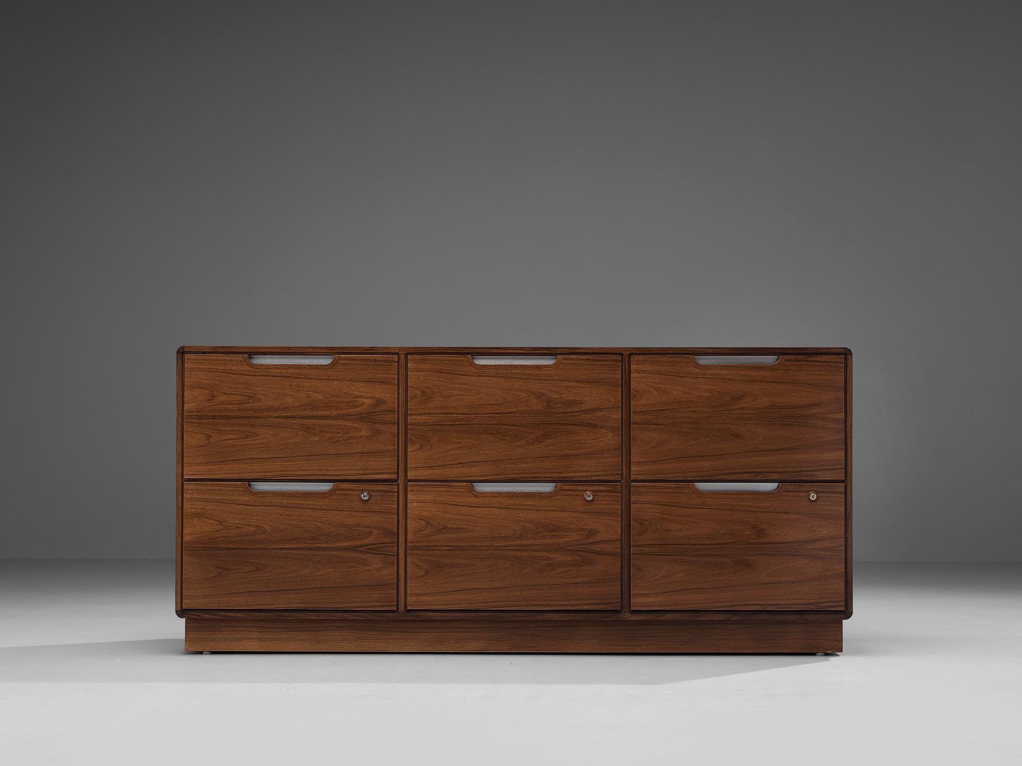 Posborg & Meyhoff for Sibast Møbler Cabinet with Six Drawers in Pau Ferro
