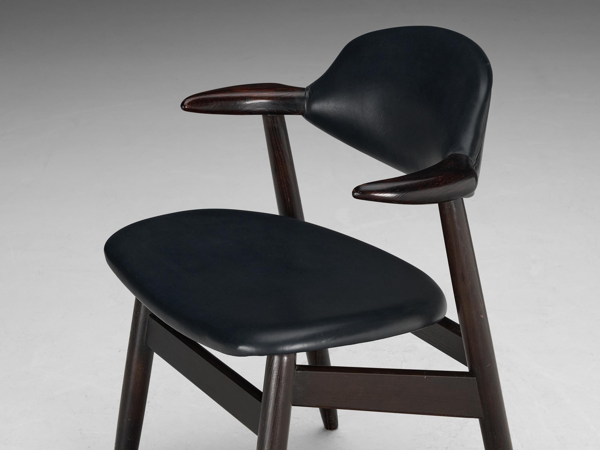 ‘Bullhorn’ Armchair in Ash and Black Upholstery