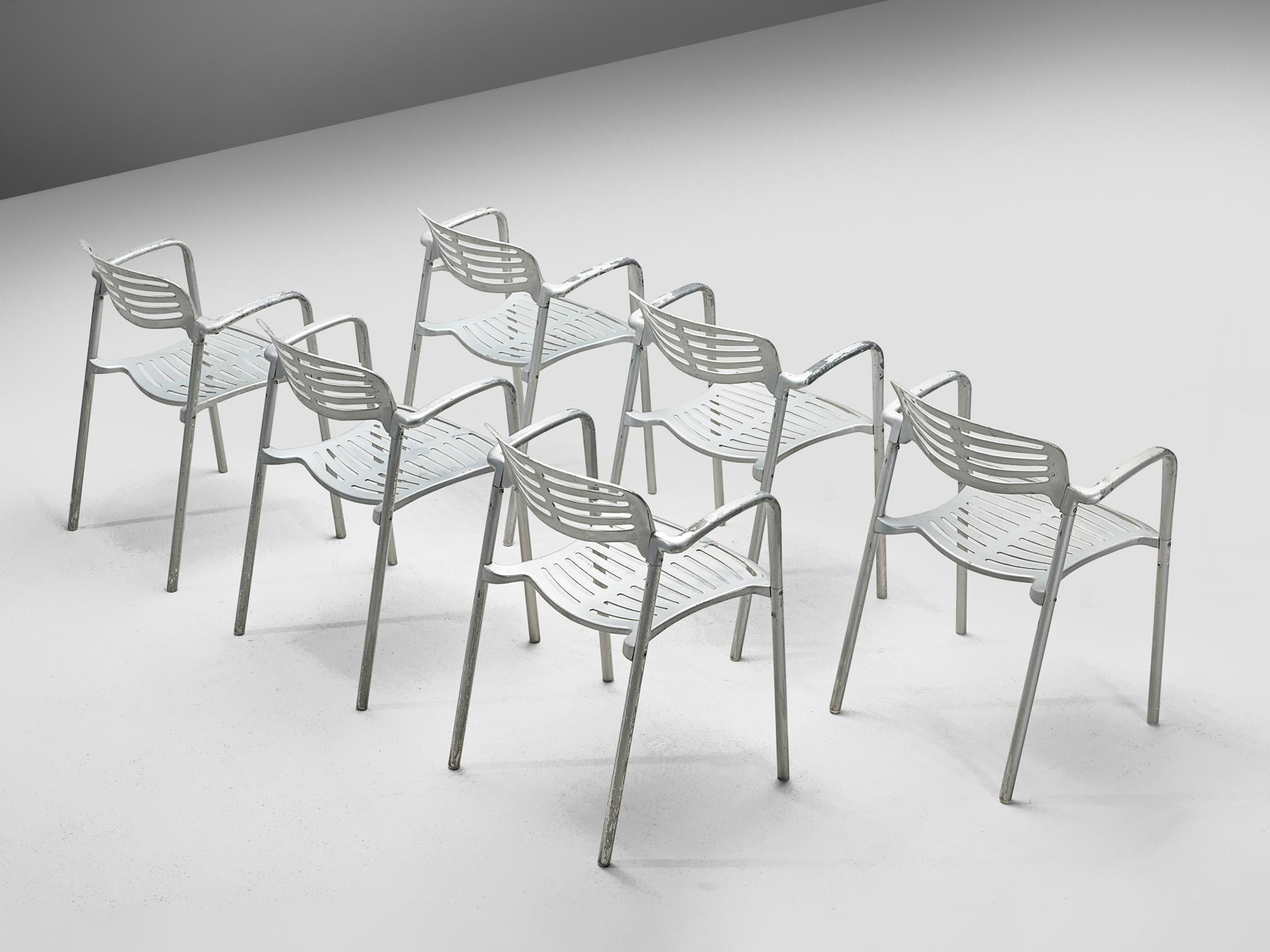 Jorge Pensi 'Toledo' Armchairs in Aluminium