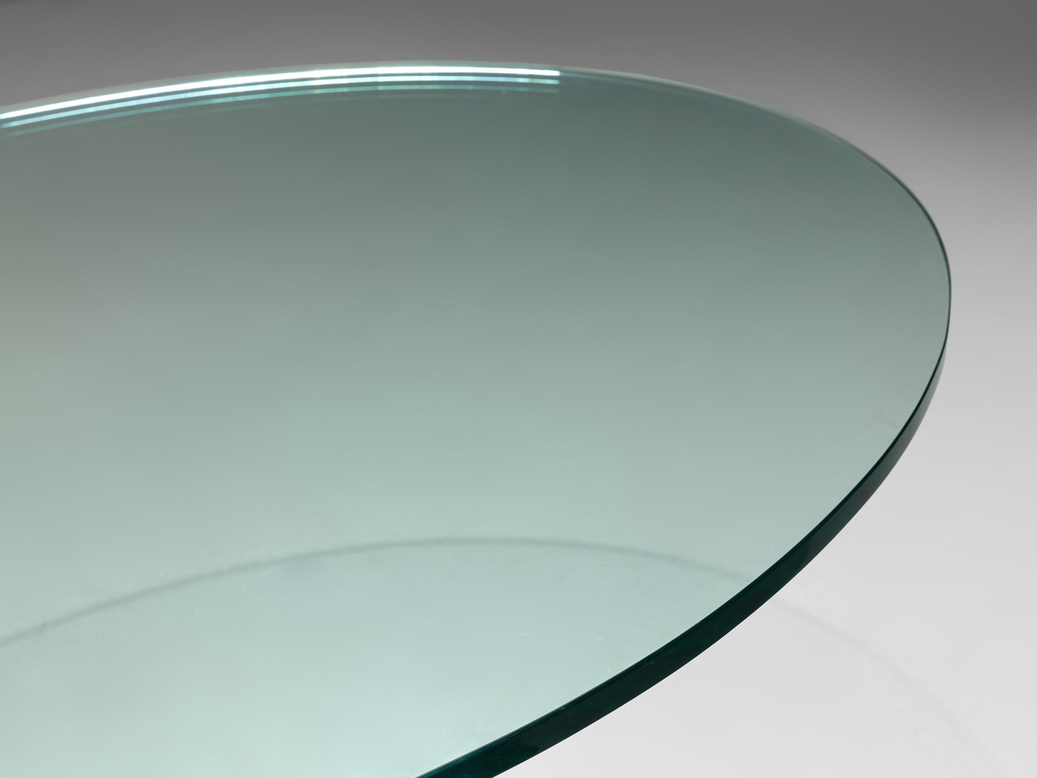 Ronald Schmitt Coffee Table in Carrara Marble and Glass