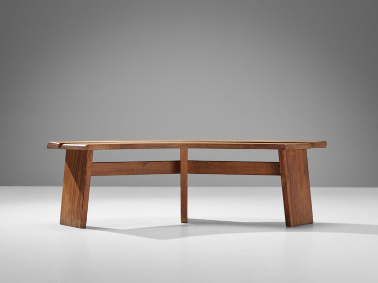 Early Pierre Chapo 'S38A’ Benches in Solid Elm