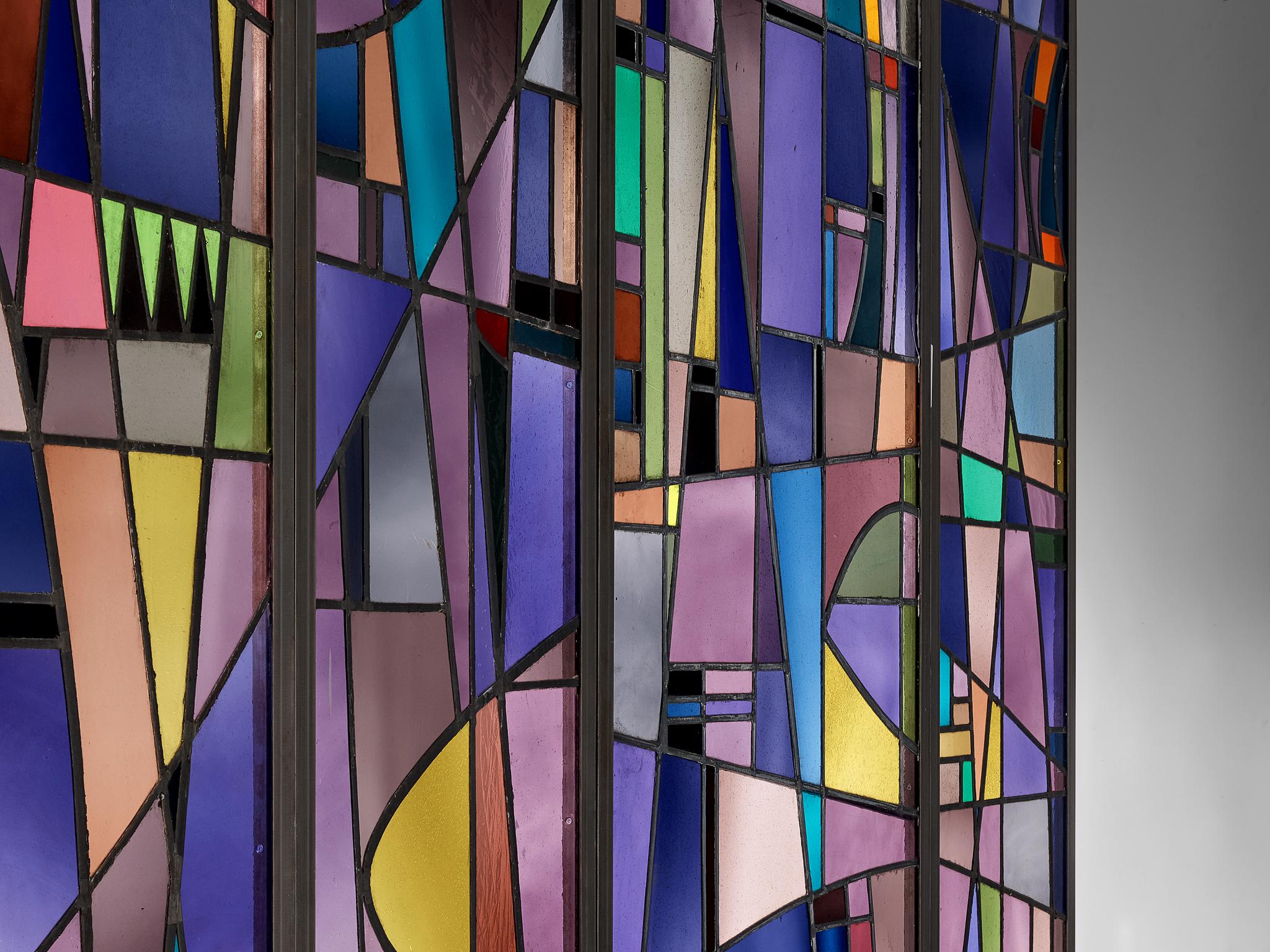 Rogier Vandeweghe Large Stained Glass Panel
