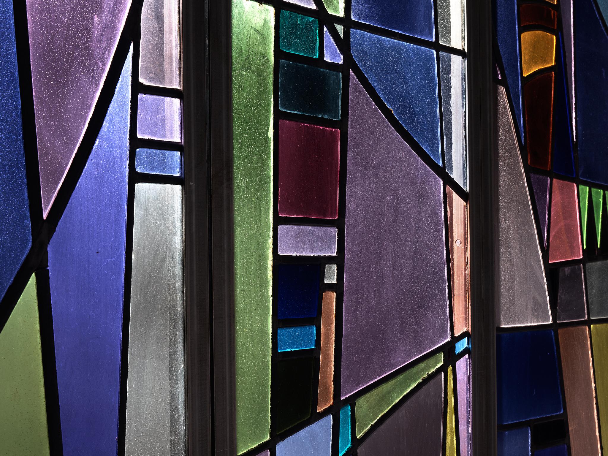 Rogier Vandeweghe Large Stained Glass Panel
