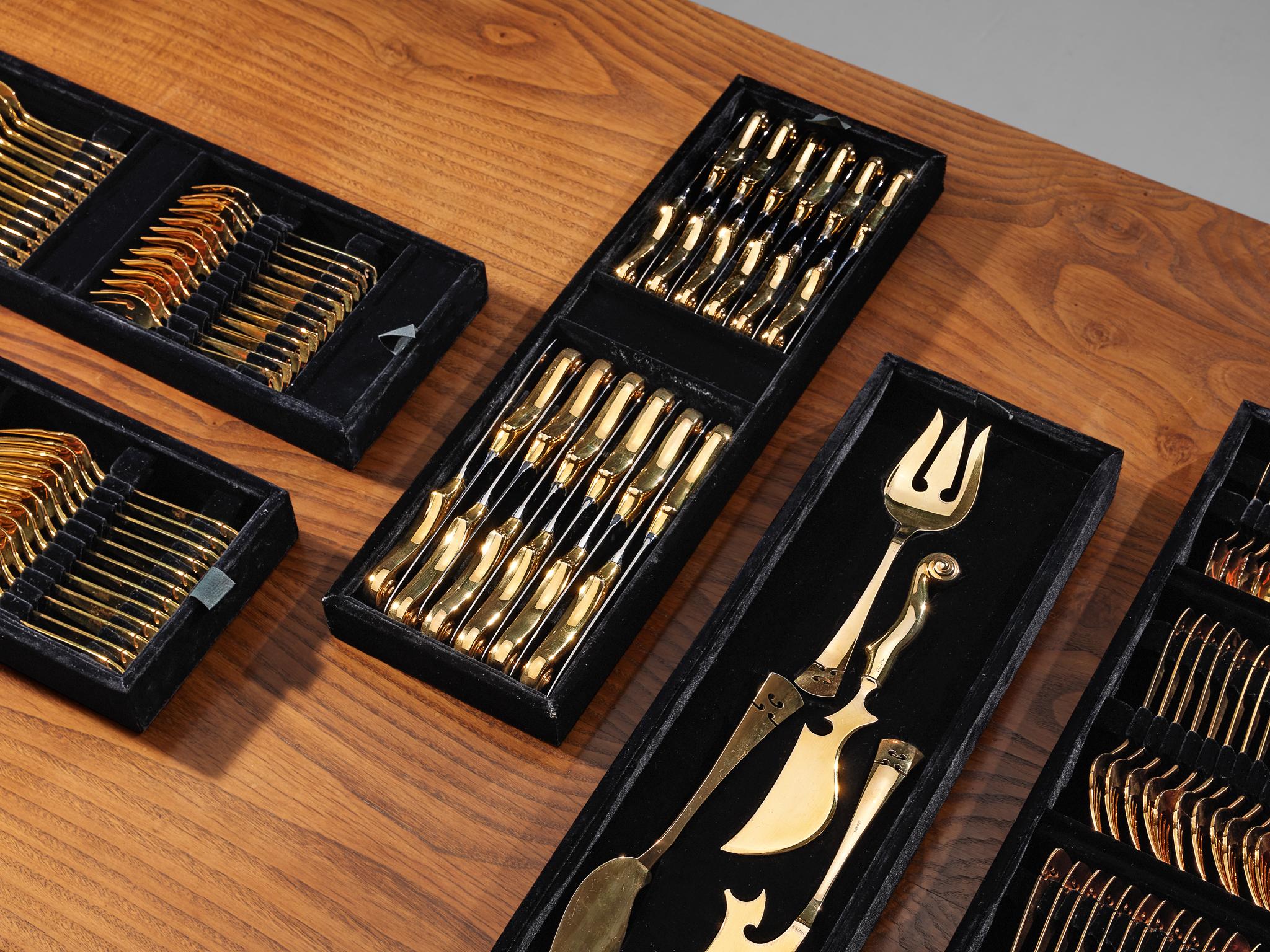 Arman ‘Violon’ Cutlery Service with 116 Pieces in Artistic Cabinet
