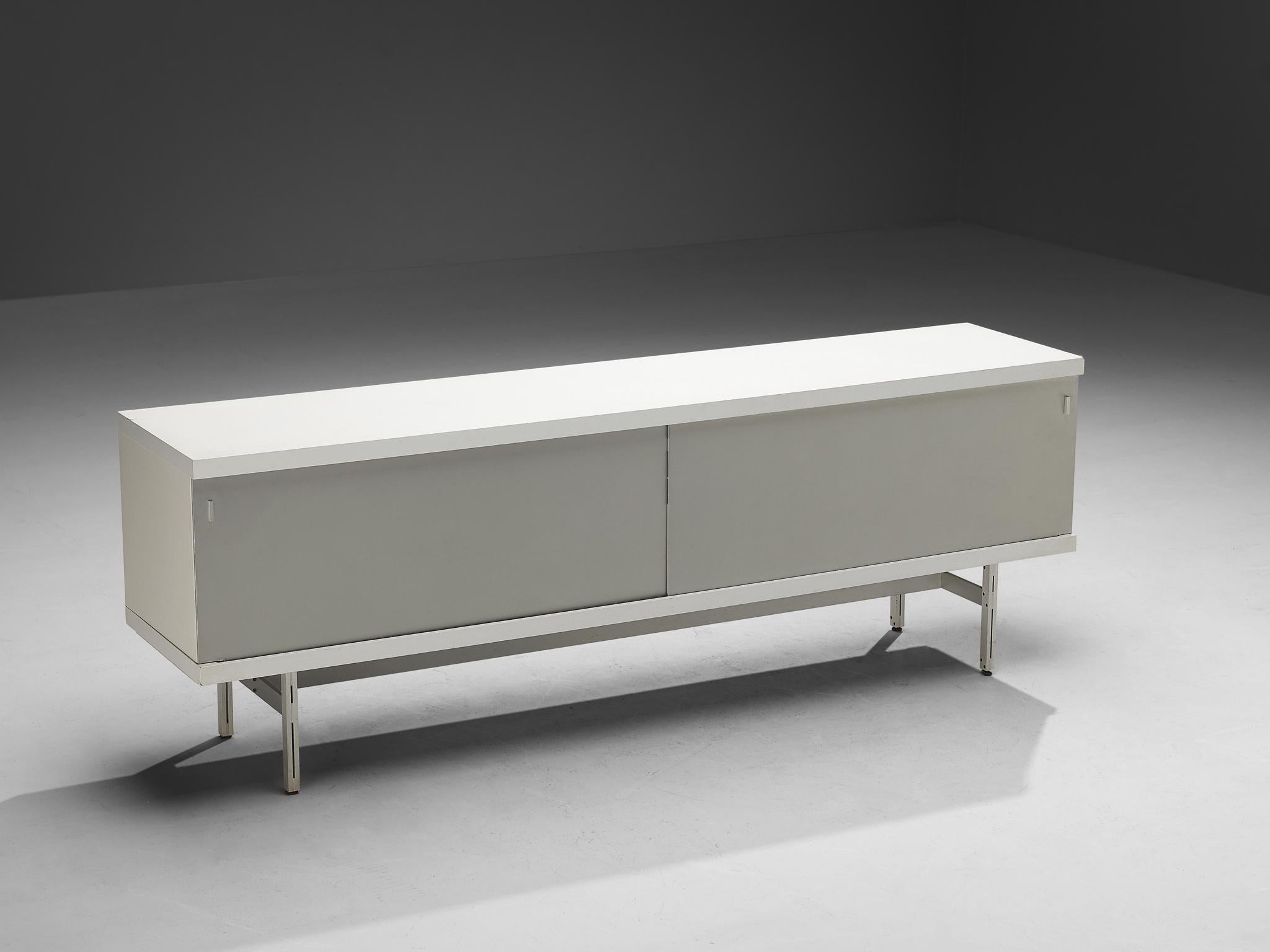 Horst Brüning for Behr Minimalist Sideboard with White and Grey Layout