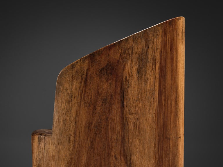 José Zanine Caldas Hand-Sculpted Chair in Brazilian Hardwood