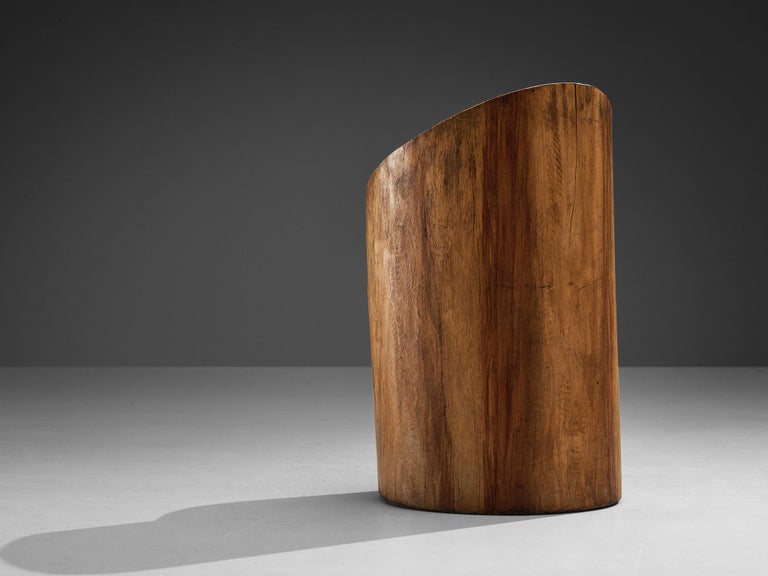 José Zanine Caldas Hand-Sculpted Chair in Brazilian Hardwood