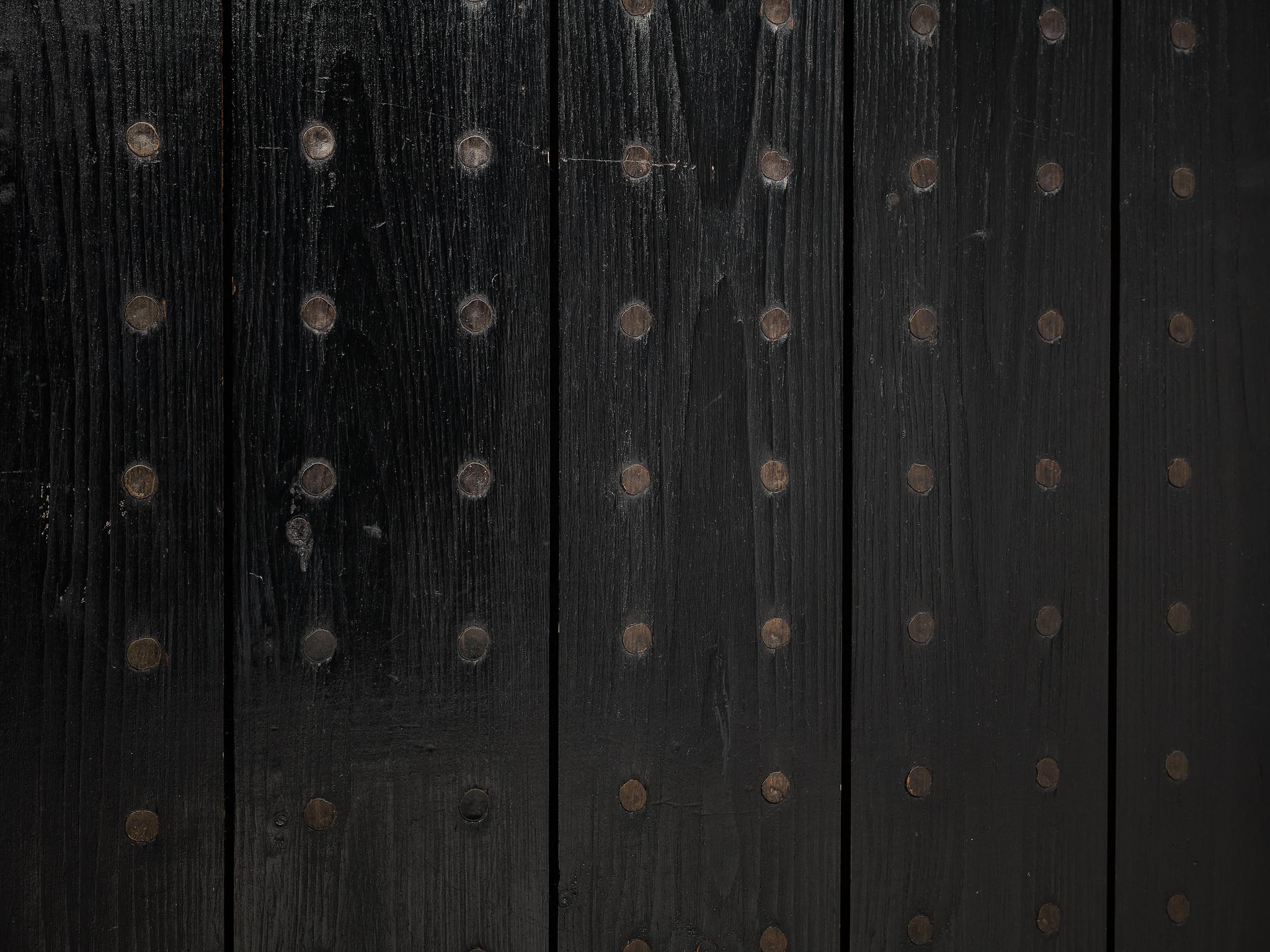 Dutch Bossche School Cabinet in Black Stained Pine