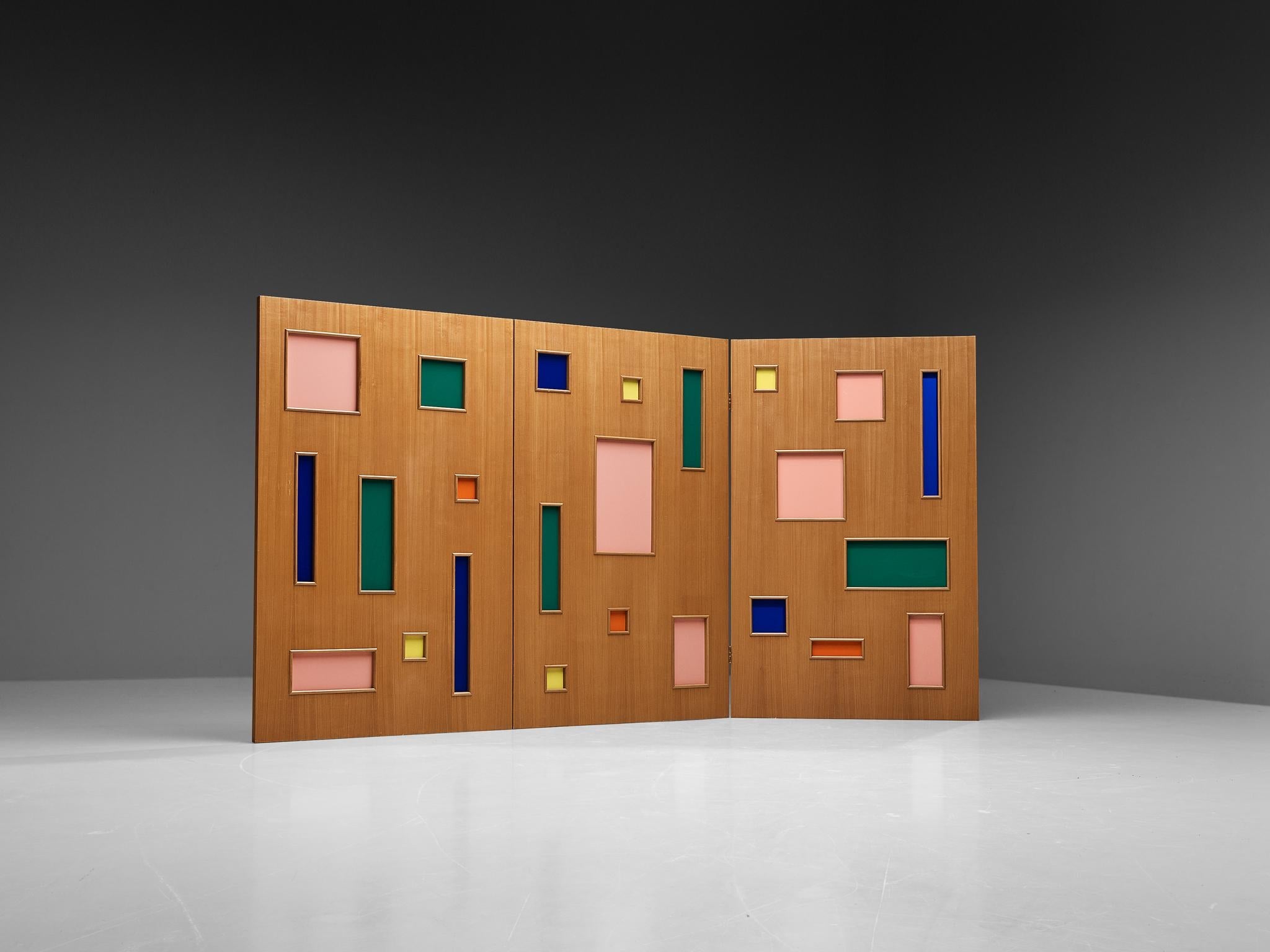 Colorful Italian Room Divider in Plexiglass
