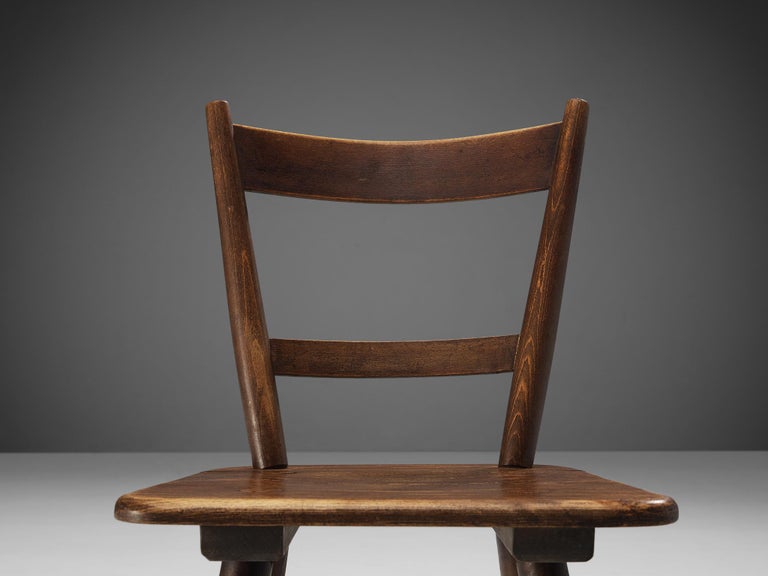 French Pastoral Chairs in Stained Wood