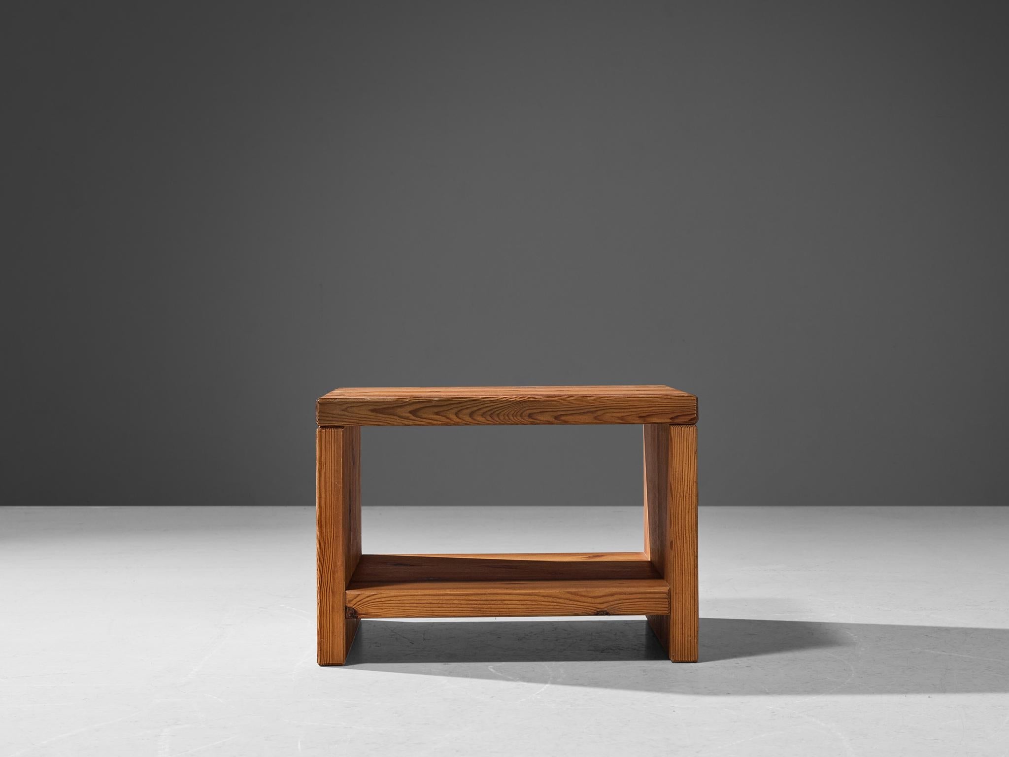 Roland Wilhelmsson Side Table in Solid Pine