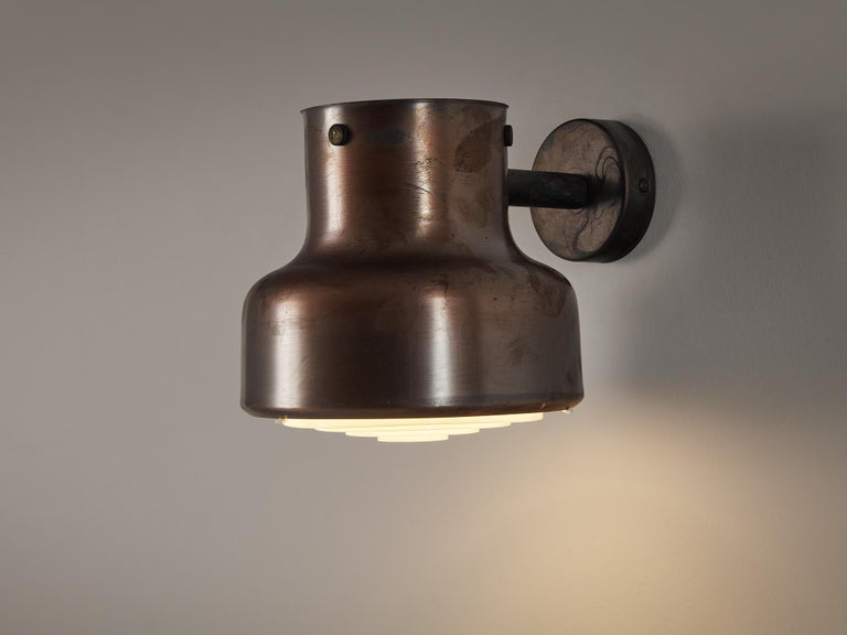 Anders Pehrson for Ateljé Lyktan 'Bumling Utomhus' Wall Lights in Copper