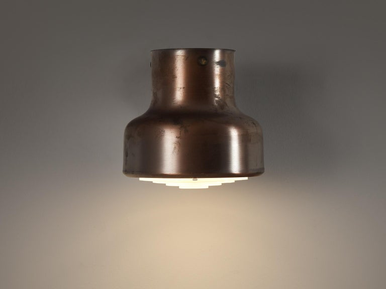 Anders Pehrson for Ateljé Lyktan 'Bumling Utomhus' Wall Lights in Copper