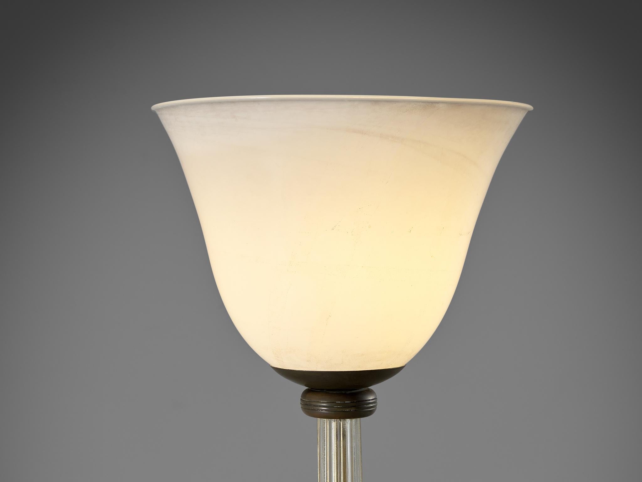 Tomaso Buzzi for Venini Floor Lamp in Glass and Gold Leaf
