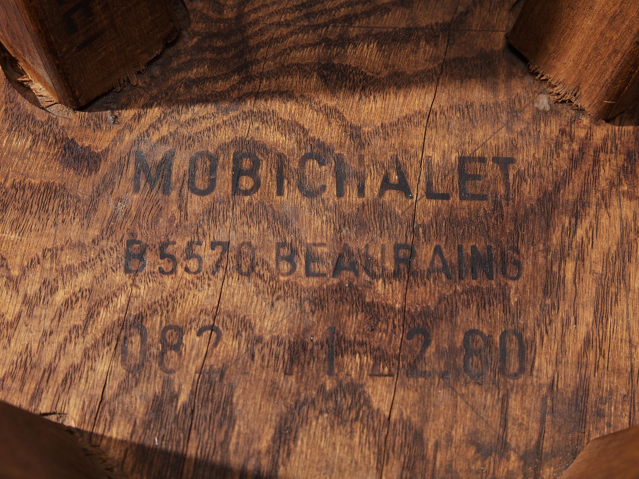 Mobichalet Brutalist Wooden High Stools