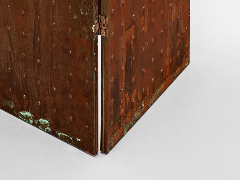 Mats Theselius Limited Edition 'Rörligt Objekt' Folding Screen in Copper