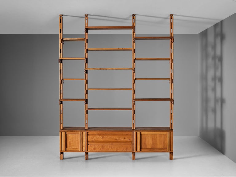 Galerie L'Orme Modular Wall Unit in Solid Elm