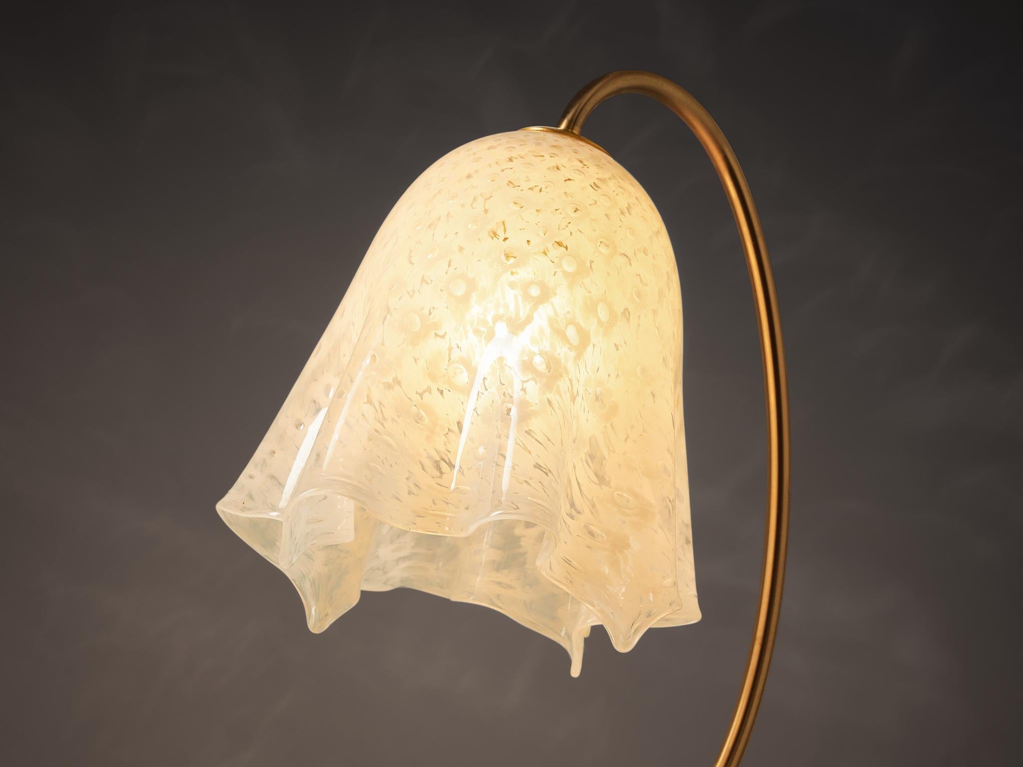 La Murrina 'Fazzoletto' Table Lamp in Murano Glass and Brass