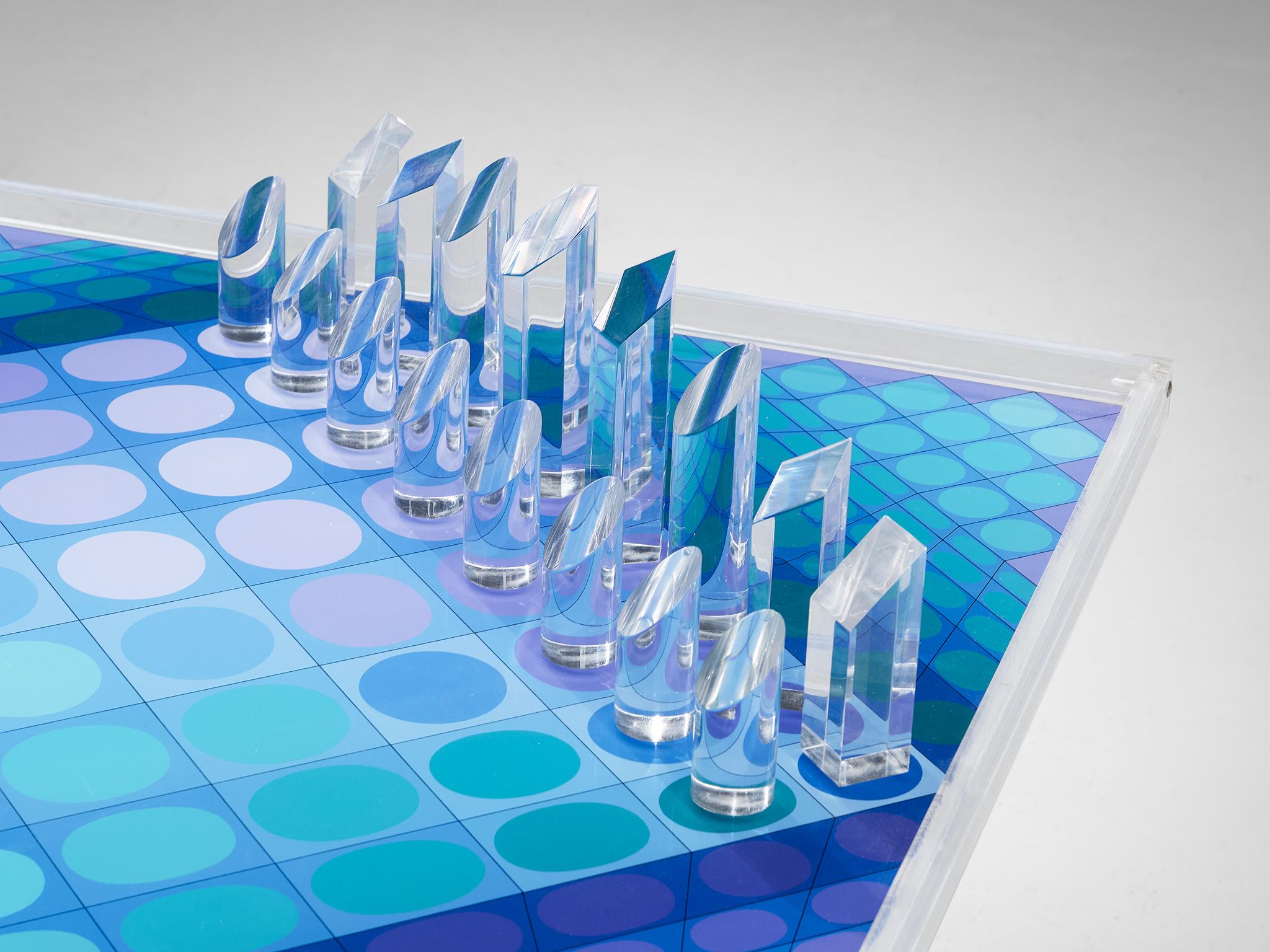 Victor Vasarely Artistic Chess Set
