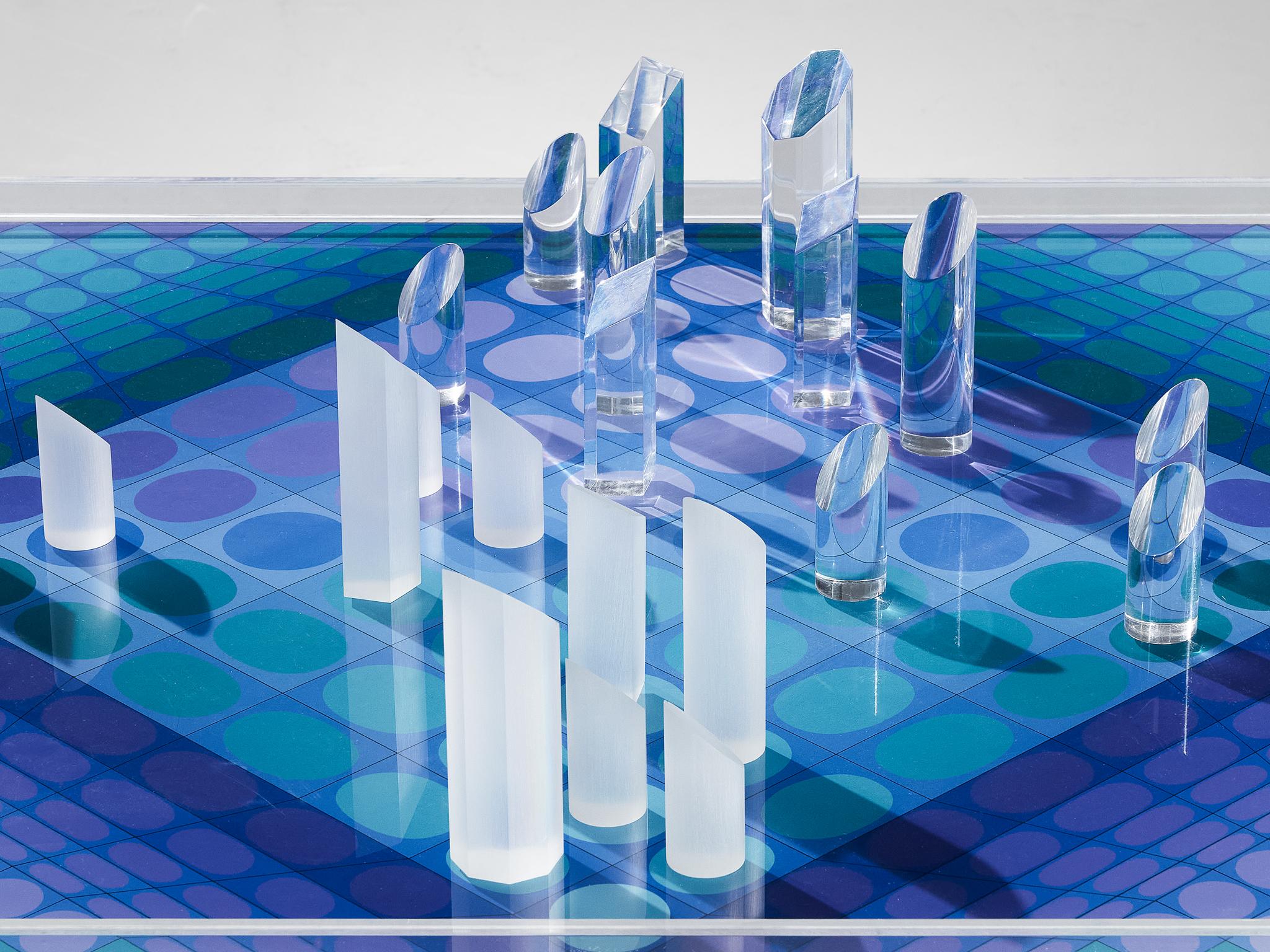 Victor Vasarely Artistic Chess Set