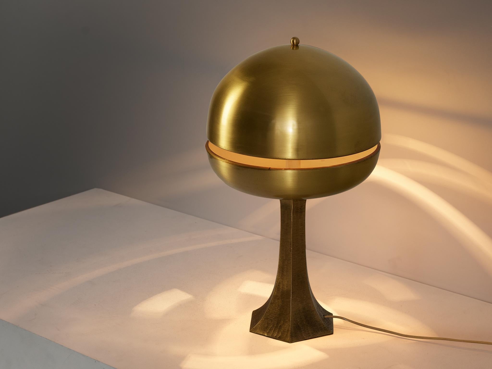 Luciano Frigerio for Frigerio di Desio Table Lamp in Brass