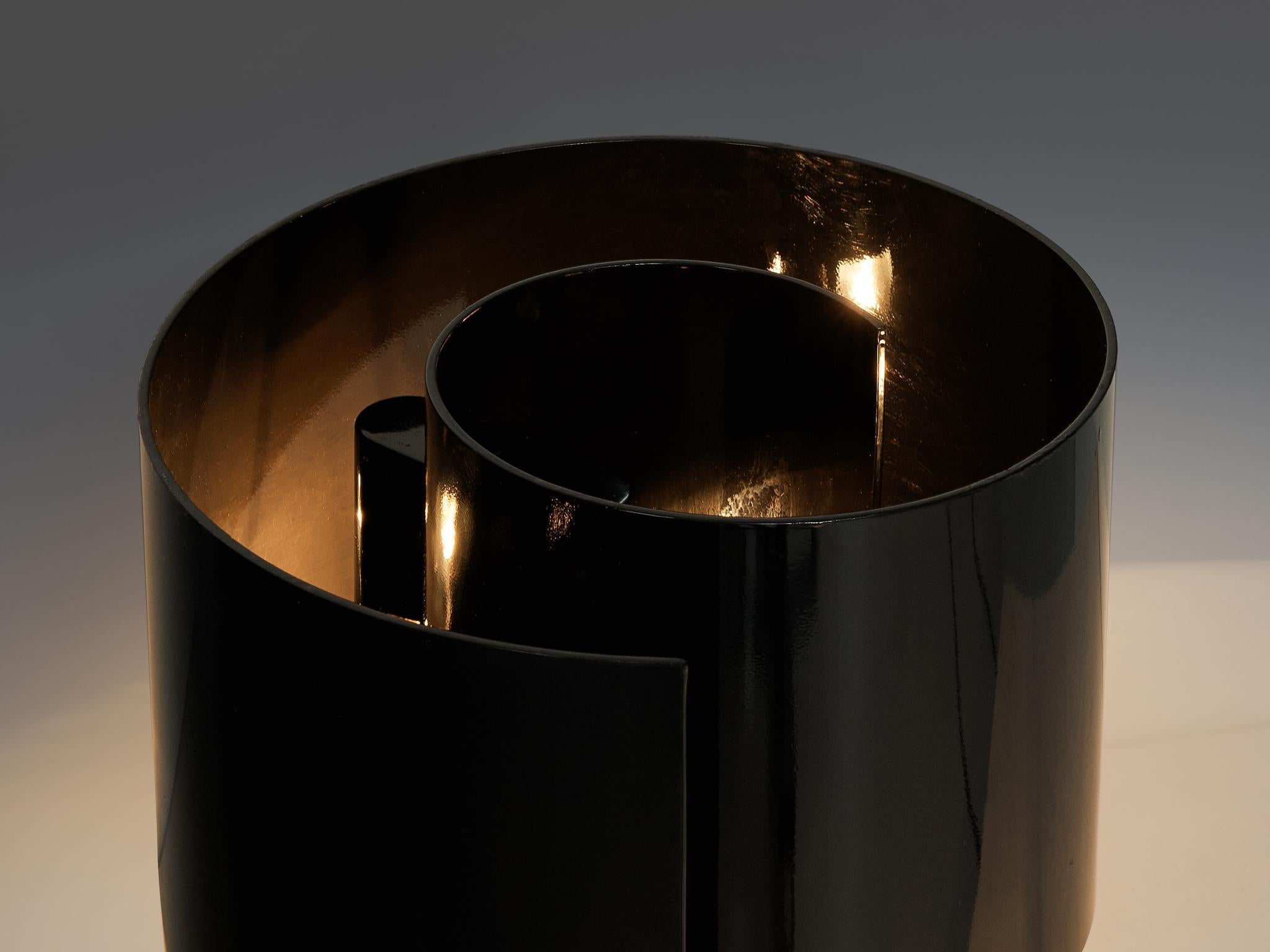 Ingrid Hsalmarson for New Lamp 'Spiral' Table Lamp in Aluminum