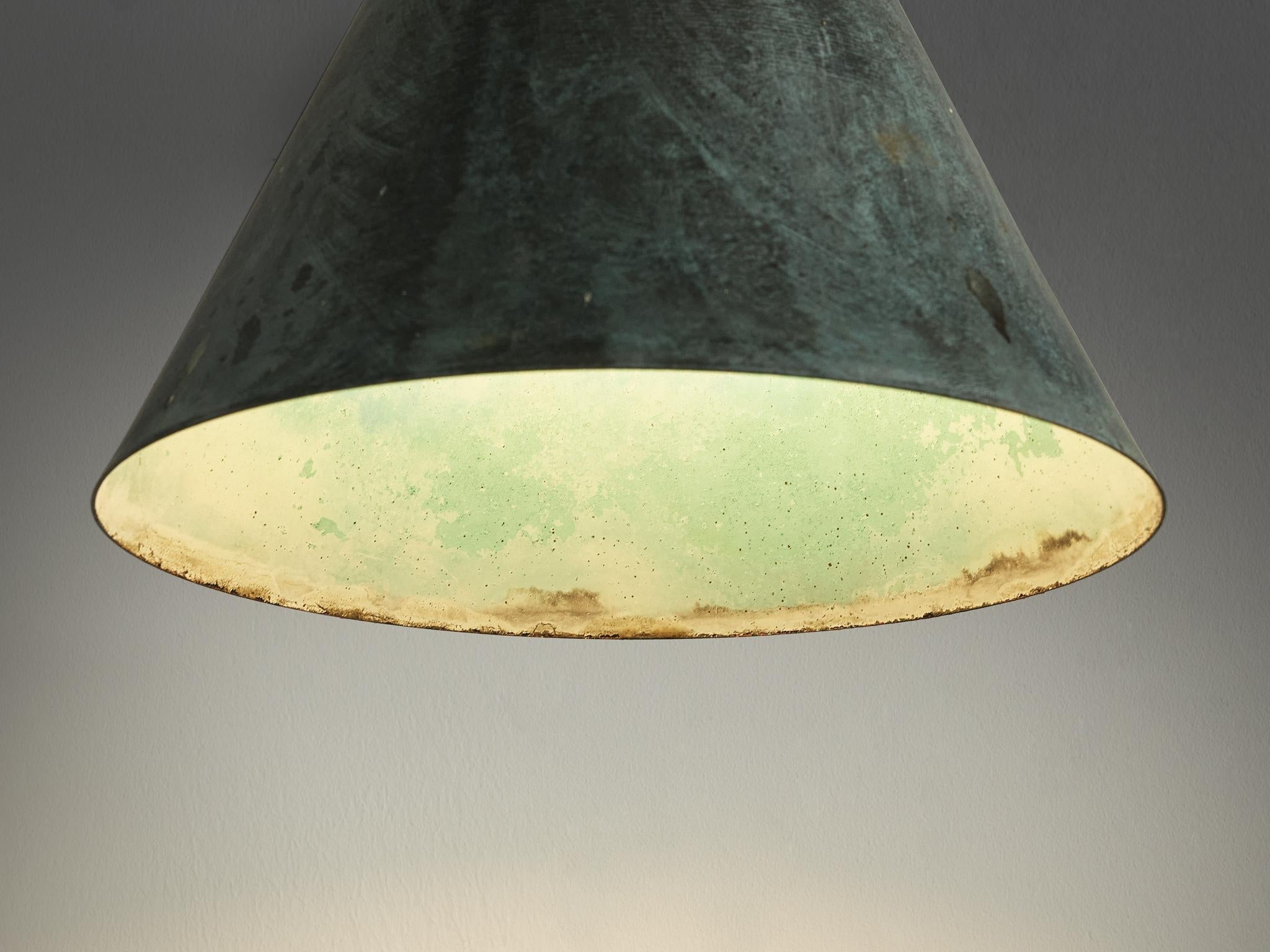 Hans-Agne Jakobsson 'Tratten' Wall Light in Patinated Copper